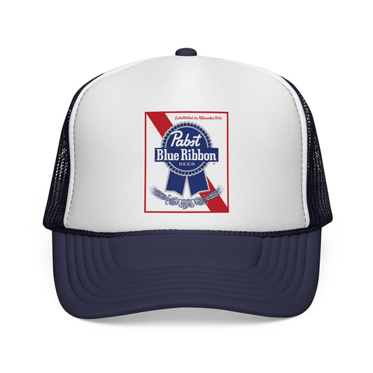 Pabst Blue Ribbon Label Trucker Hat
