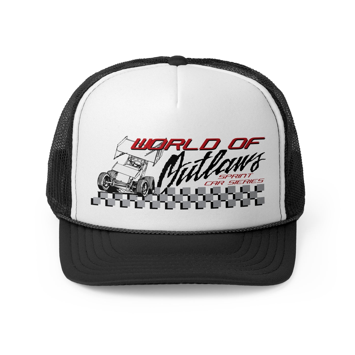 Raceway Hats 5-Panel Foam Trucker Hat - Vintage World of Outlaws
