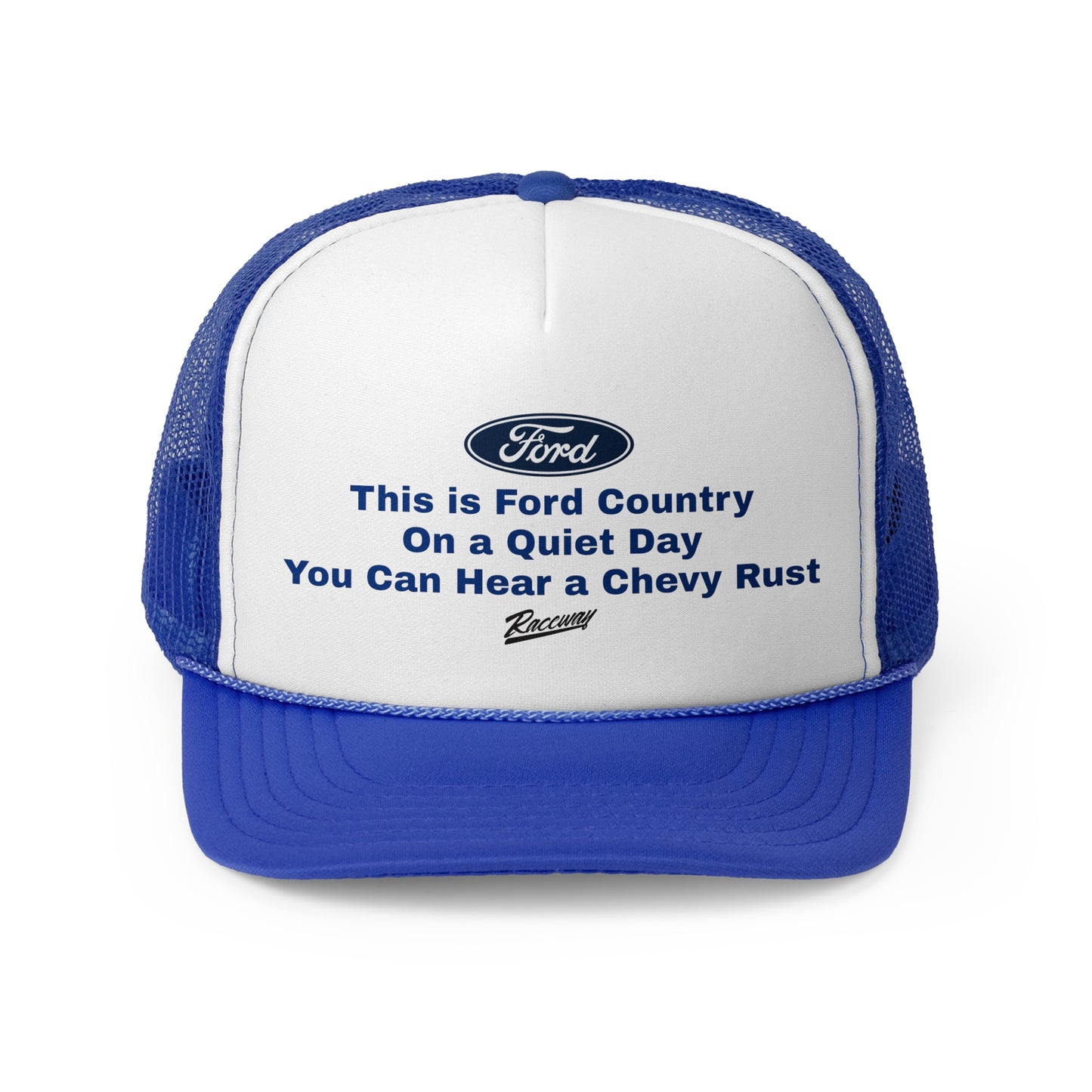 Raceway Hats 5-Panel Foam Trucker Hat - "This is Ford Country..."