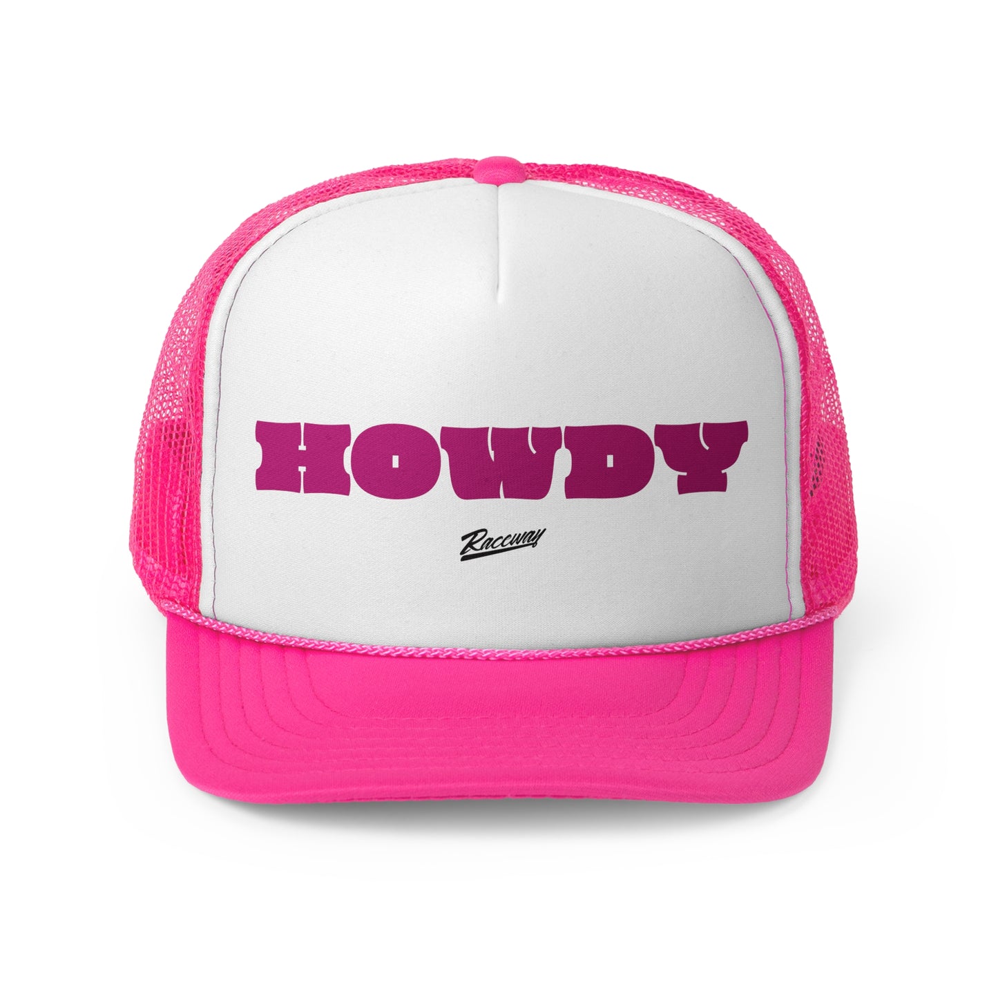 Raceway Hats 5-Panel Foam Trucker Hat - "Howdy"