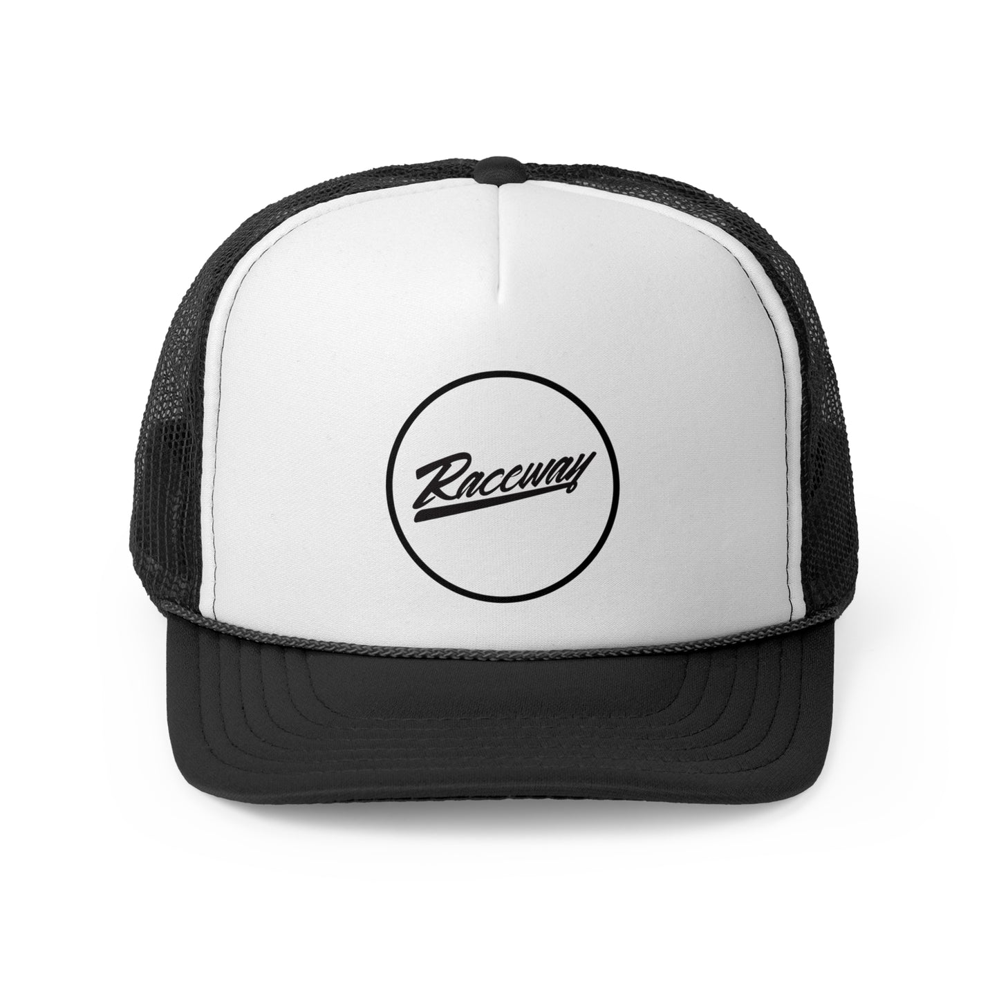 Circle Script Raceway Trucker Hat