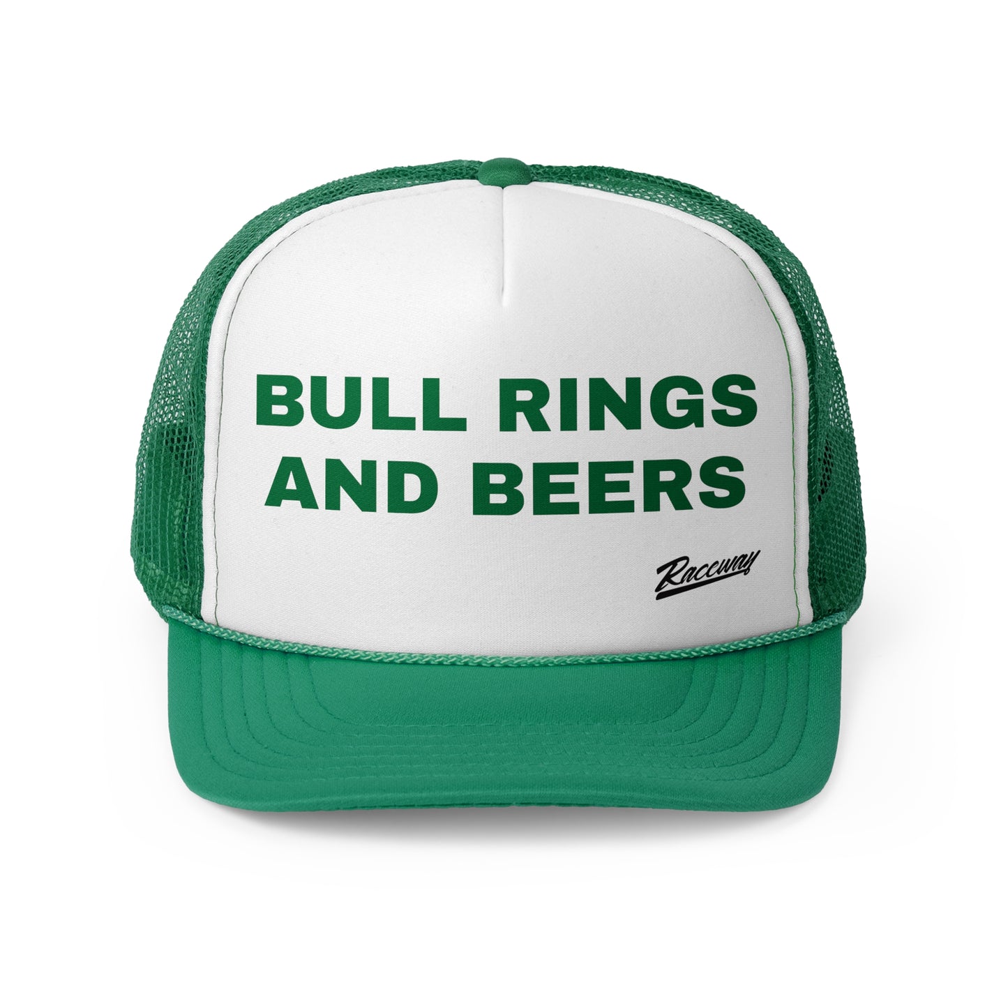 Raceway Hats 5-Panel Foam Trucker Hat - "Bull Rings and Beer"