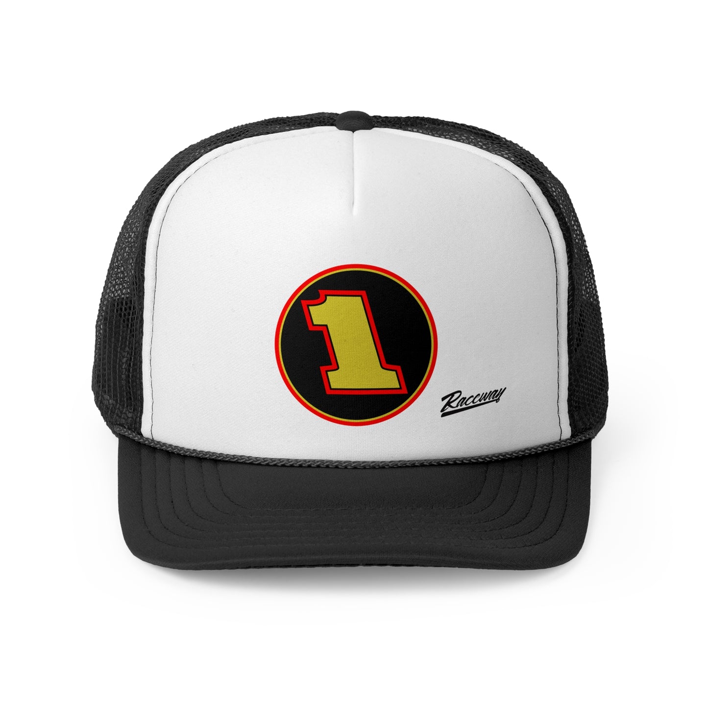 Raceway Hats 5-Panel Foam Trucker Hat - Vintage Number Series One #1
