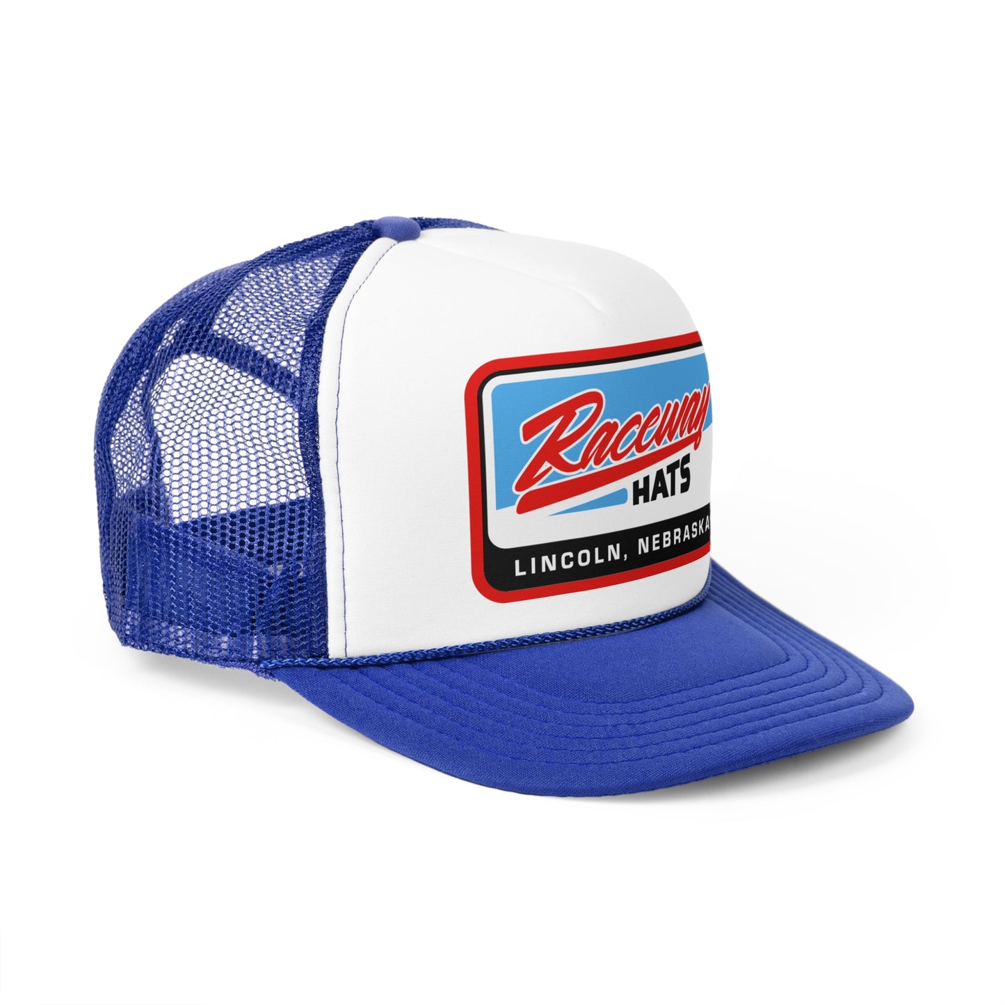 Raceway Hats 5-Panel Foam Trucker Hat - Lincoln, NE Rectangle Logo