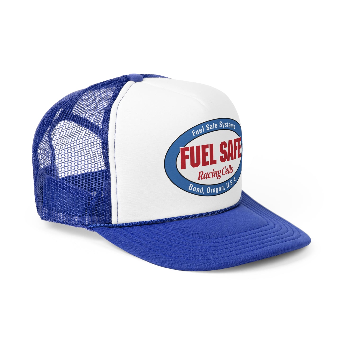 Raceway Hats 5-Panel Foam Trucker Hat - Vintage Fuel Safe Logo