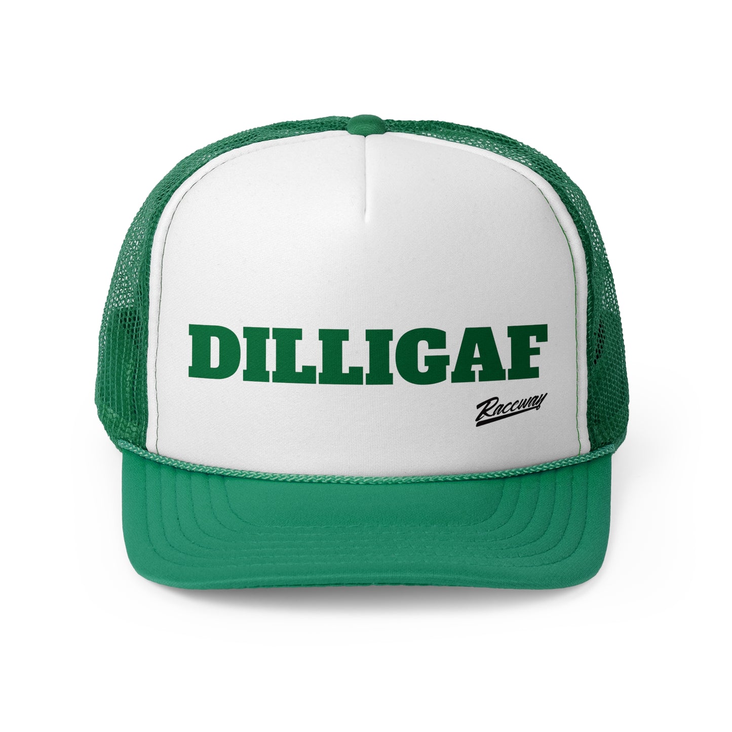 Raceway Hats 5-Panel Trucker Hat - "DILLIGAF"