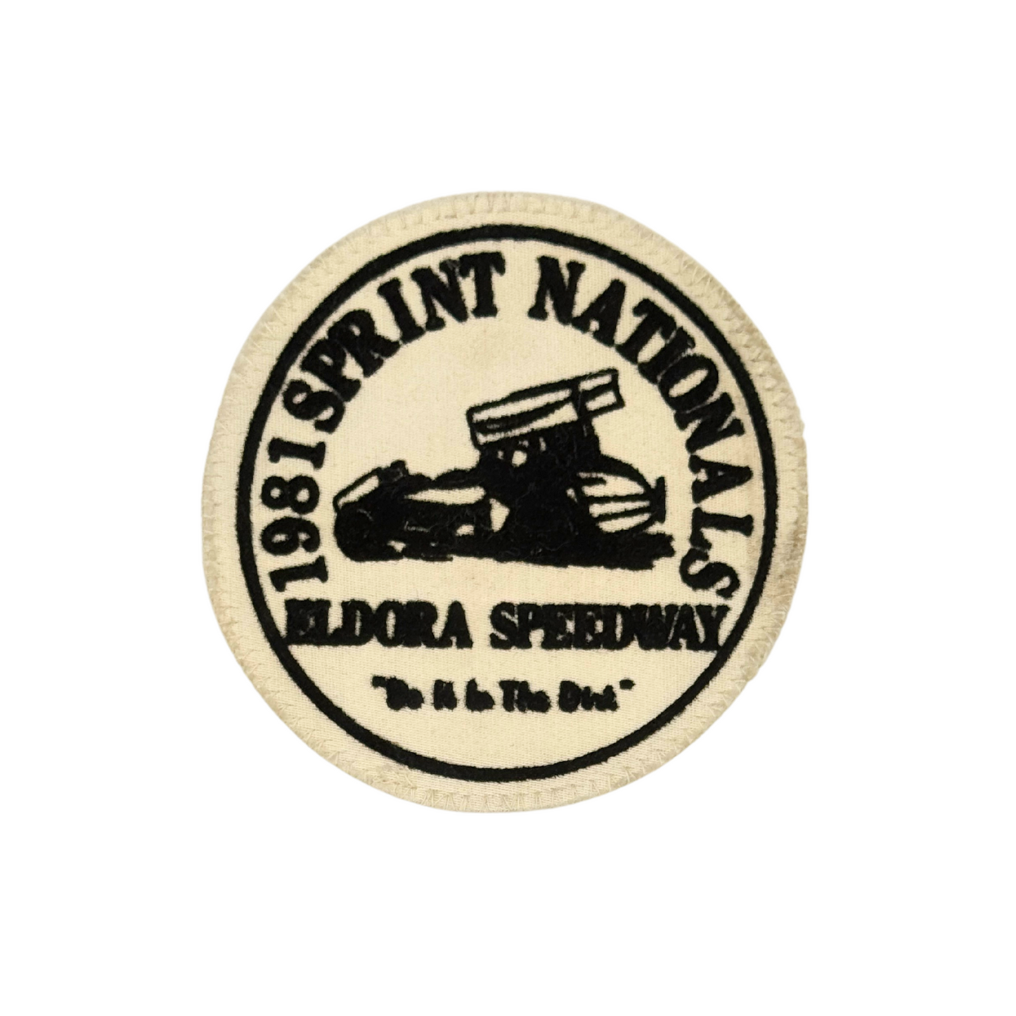 Vintage 1981 Eldora Speedway Sprint Nationals Patch