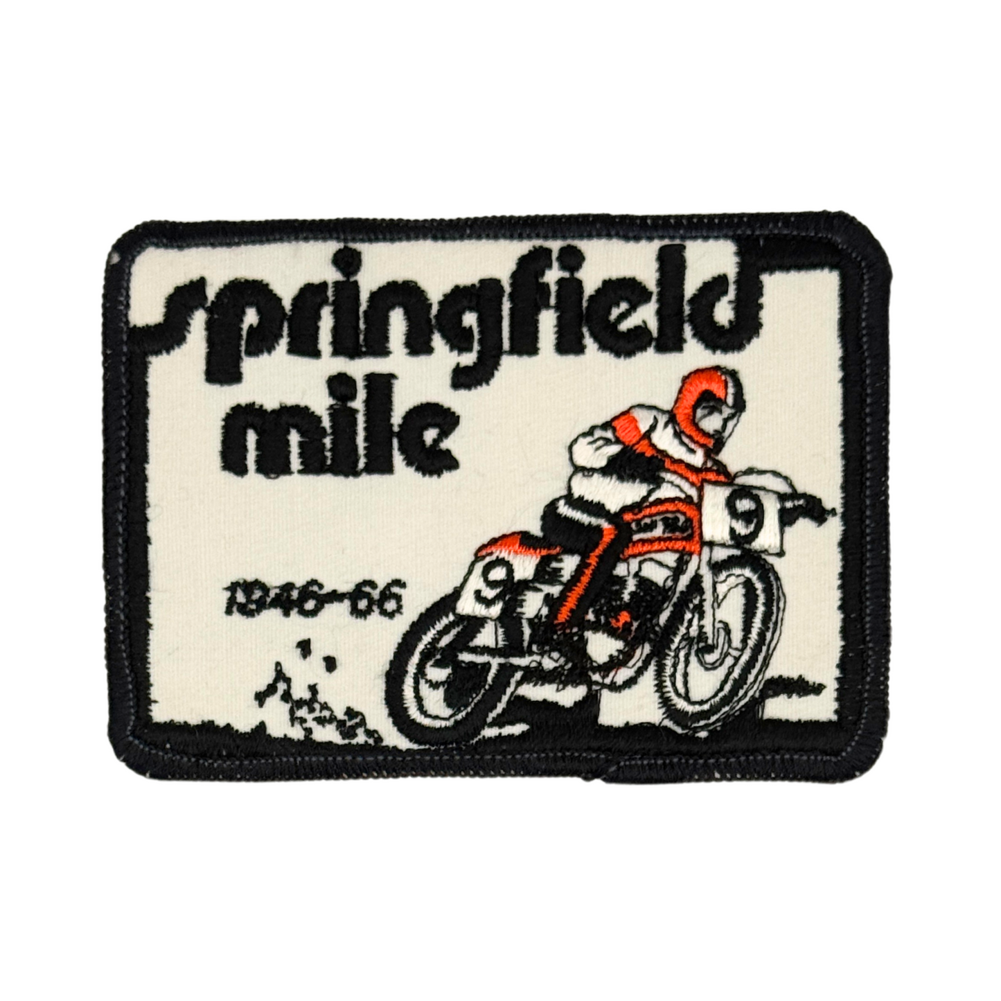 Vintage Springfield Mile Flat Track Motorcycle Patch