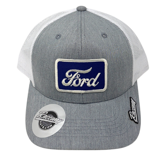 Vintage Square Ford Patch Trucker Hat