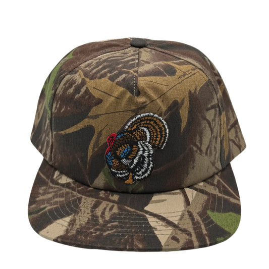 Vintage Turkey Patch Camo Snapback Hat