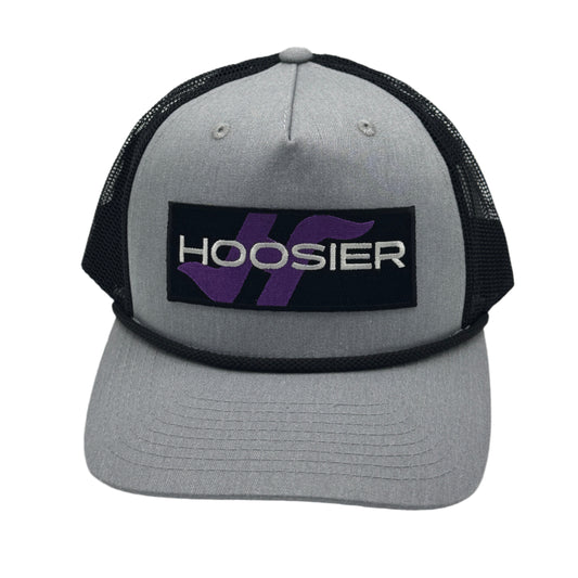 Hoosier Racing Tire Patch Rope Snapback Trucker Hat
