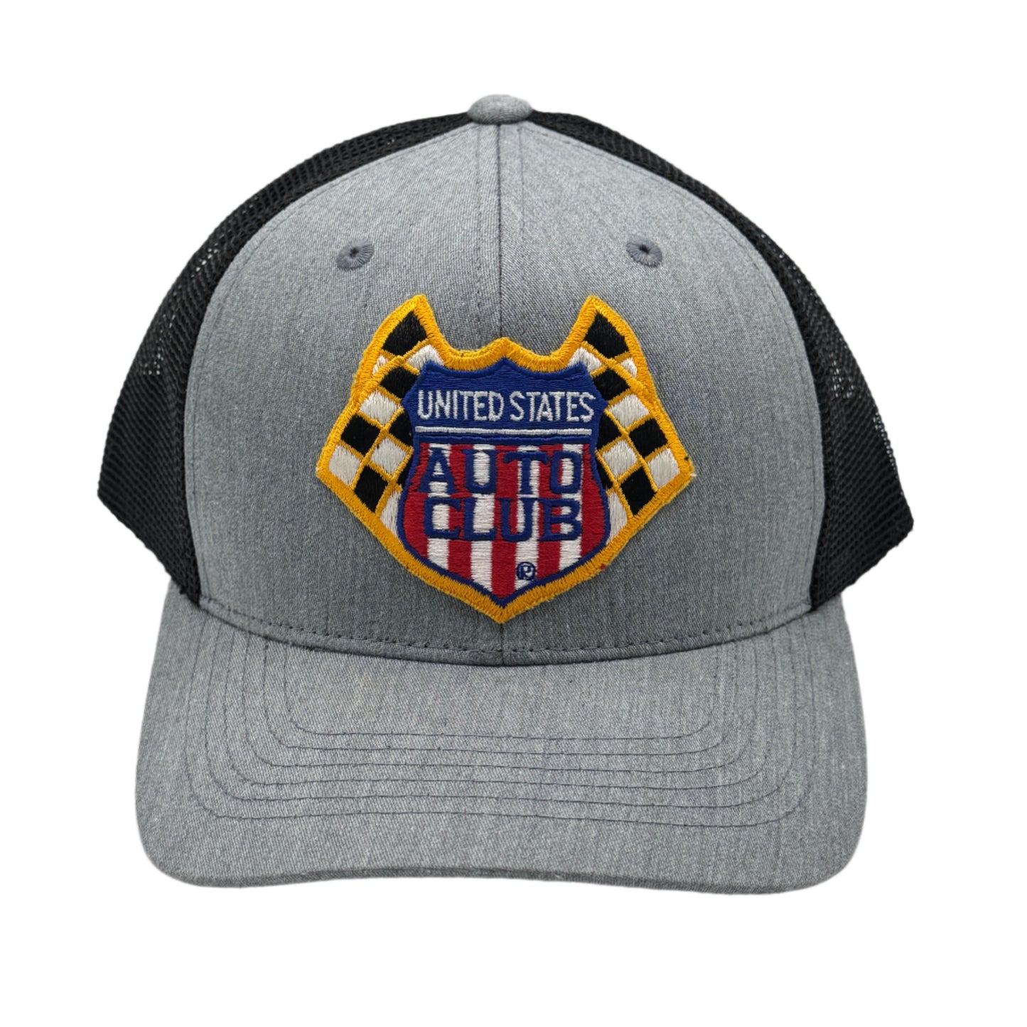 Vintage United States Auto Club Patch Snapback Trucker Hat