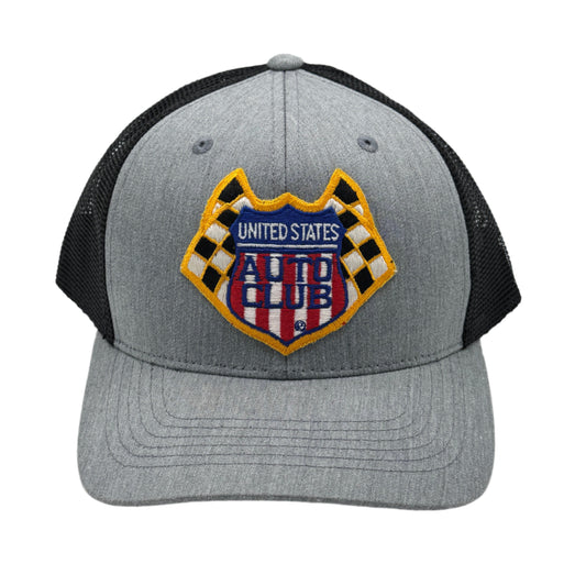 Vintage United States Auto Club Patch Snapback Trucker Hat