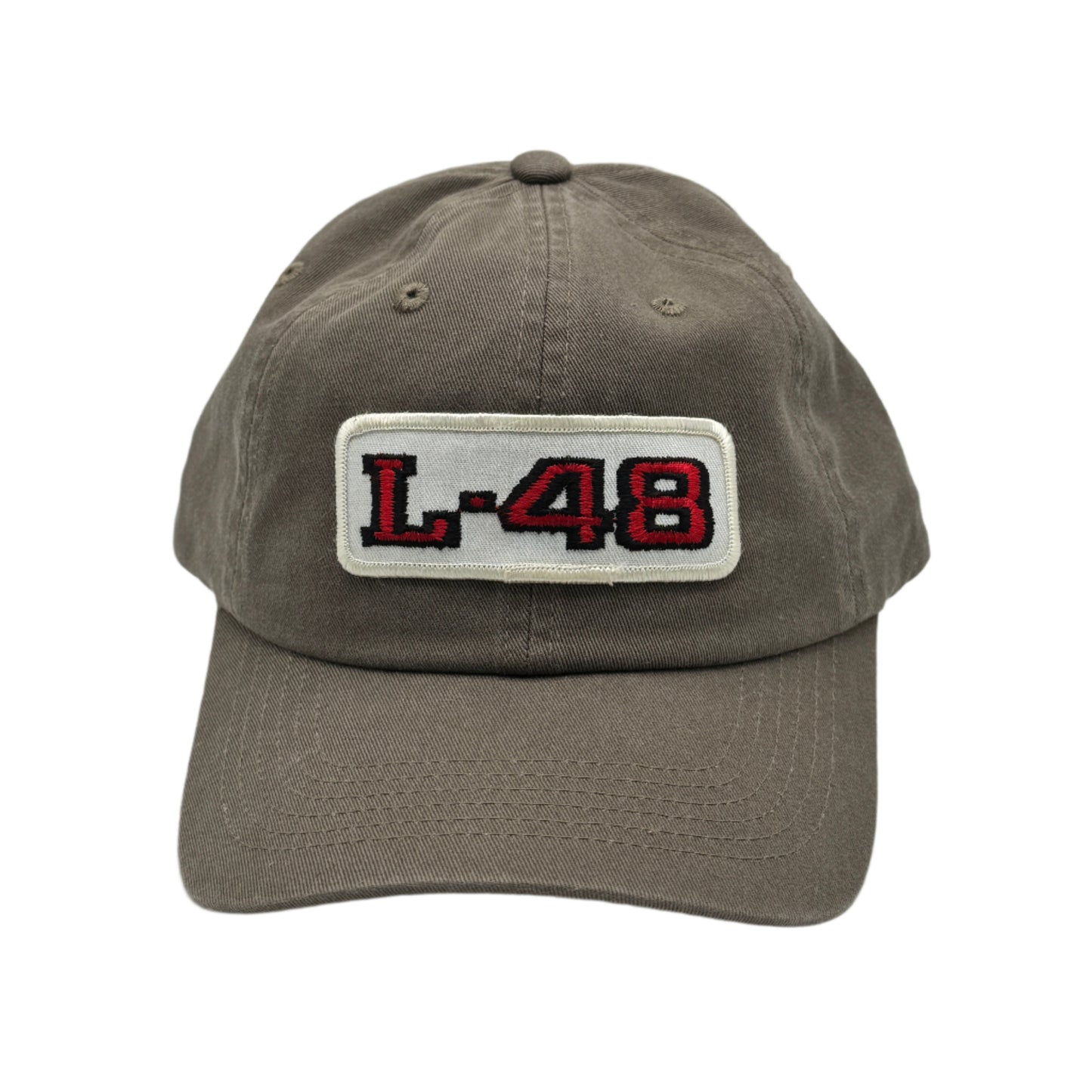 6-Panel Unstructured Dad Hat with Vintage Chevy L-48 Corvette Patch