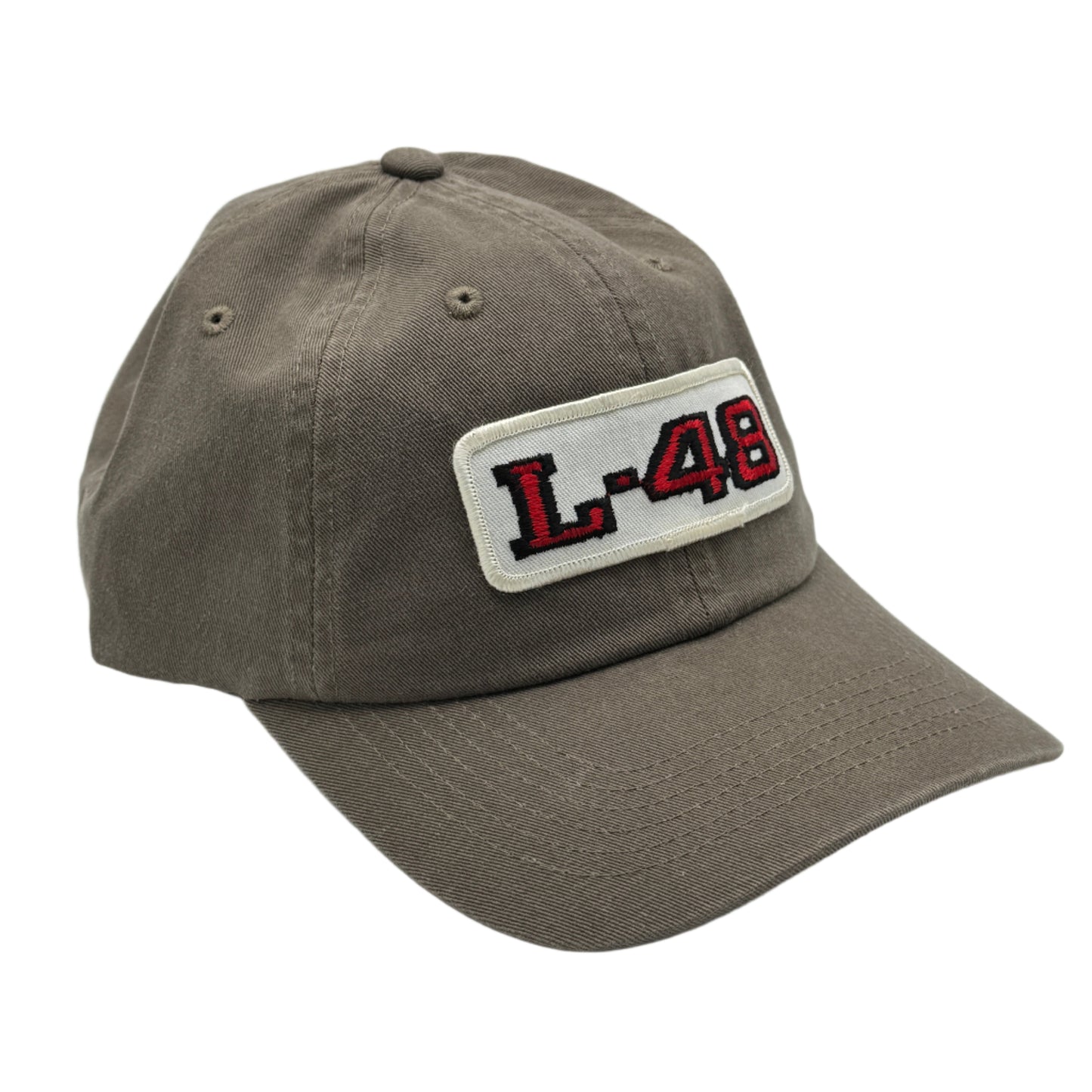 6-Panel Unstructured Dad Hat with Vintage Chevy L-48 Corvette Patch