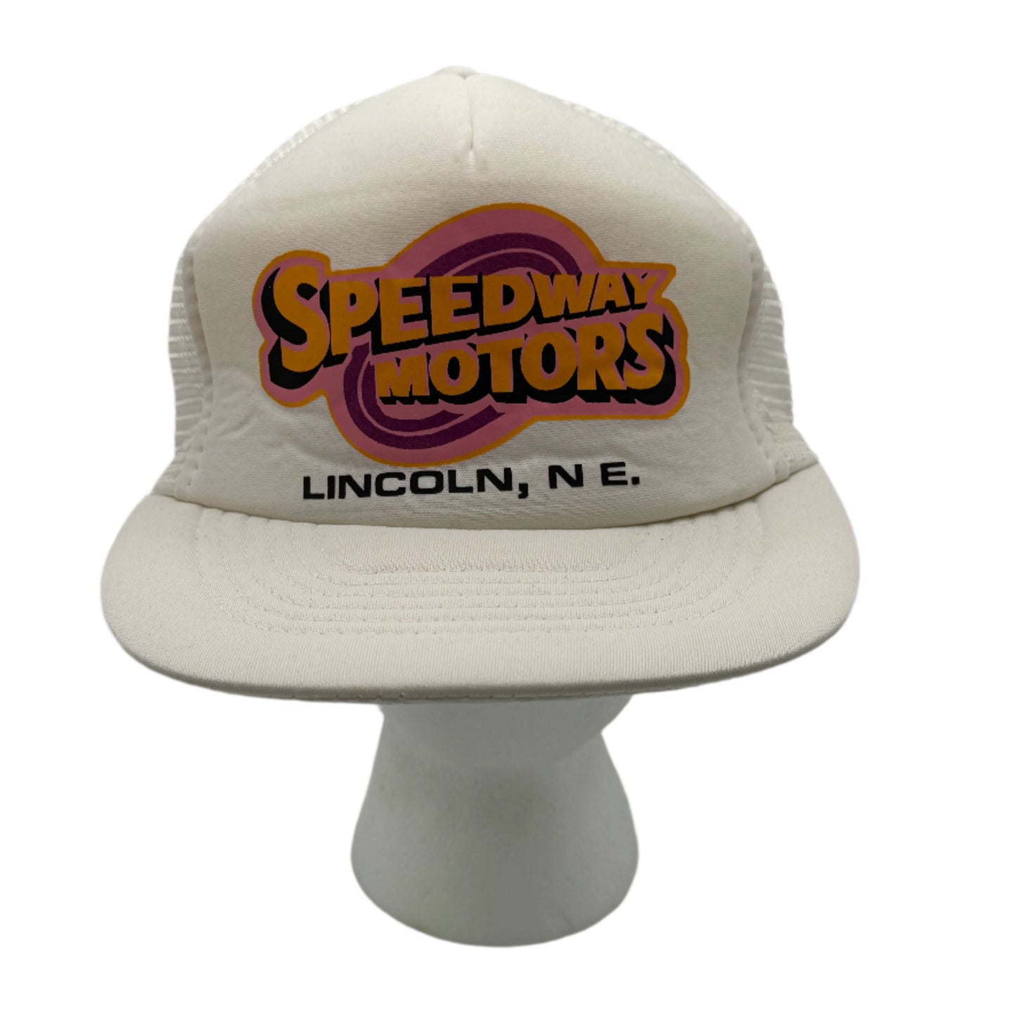 Vintage New Old Stock Speedway Motors Foam Trucker Hat