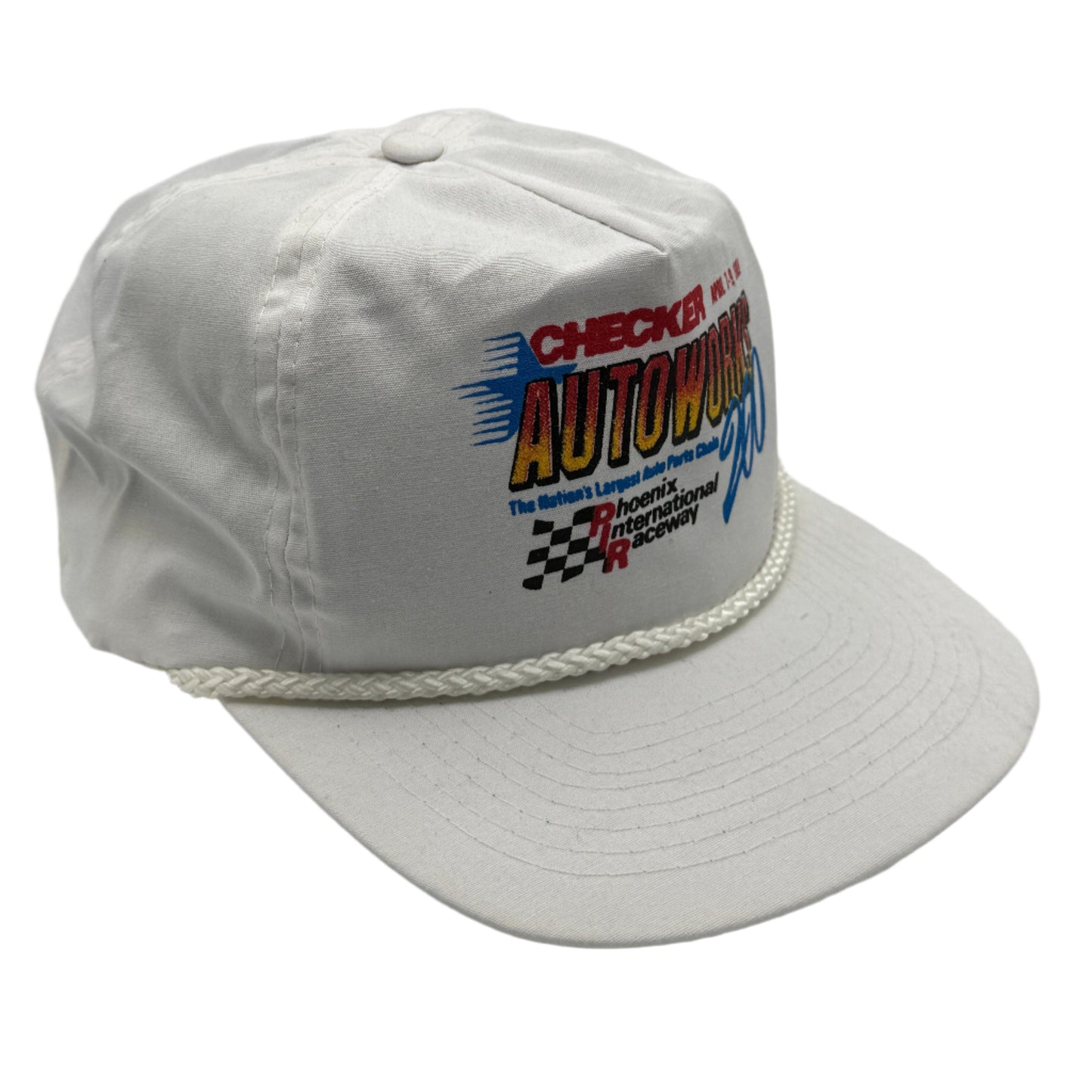 Checker Autoworks 200 Indy Car Vintage Snapback Rope Hat