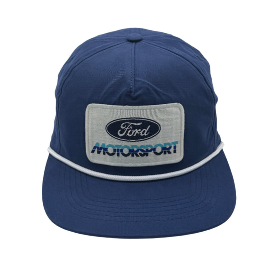 Vintage Ford Motorsport Patch Snapback Rope Hat