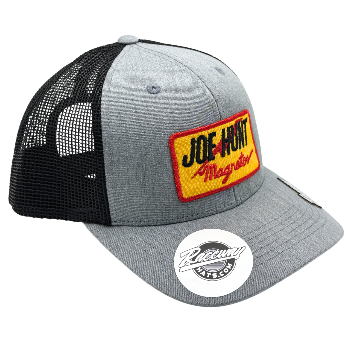 6-Panel Trucker Snapback Hat with Vintage Joe Hunt Magnetos Patch