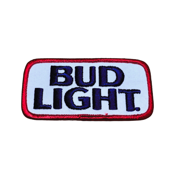 Vintage Bud Light Beer Logo Patches