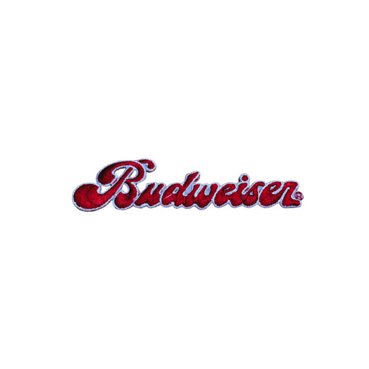Vintage Script Budweiser Beer Patches