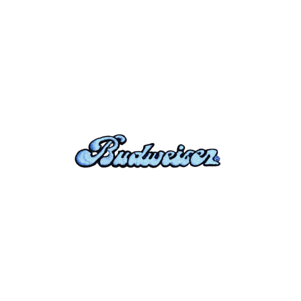 Vintage Script Budweiser Beer Patches