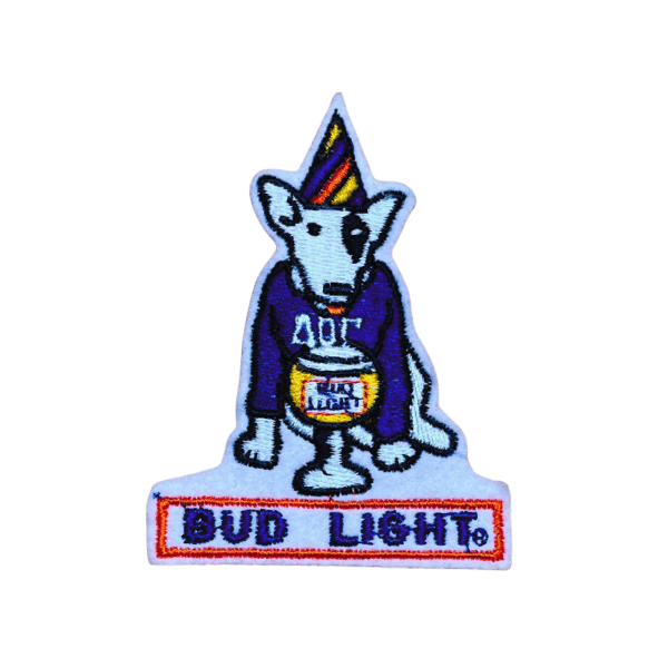 Vintage Bud Light Beer Spuds MacKenzie Party Animal Patch