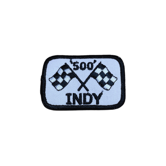 Vintage Indy 500 Crossed Flags Patch