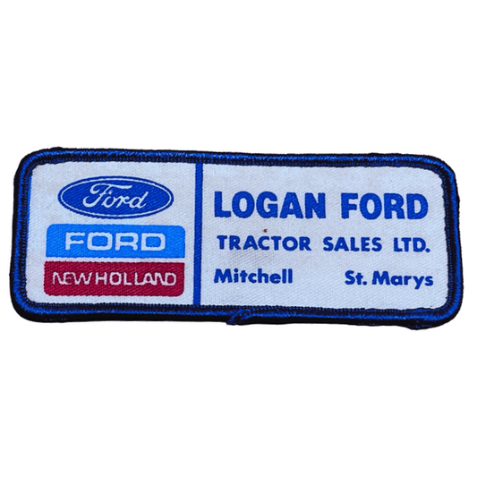 Vintage Logan Ford Tractor Sales Patch