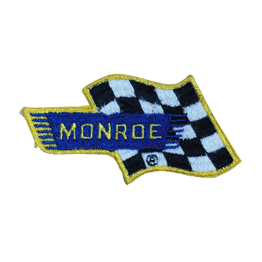 Vintage Monroe Shocks Checkered Flag Patch