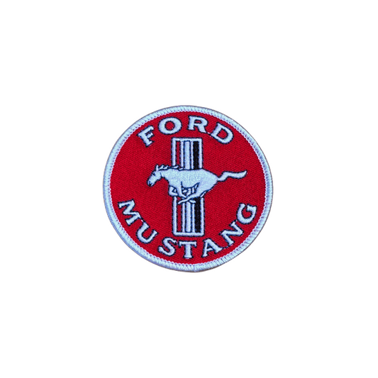 Red Ford Mustang Patch
