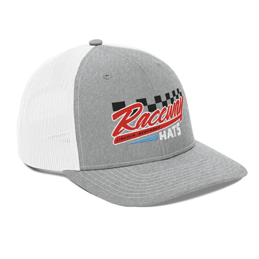 Raceway Hats Checkered Trucker
