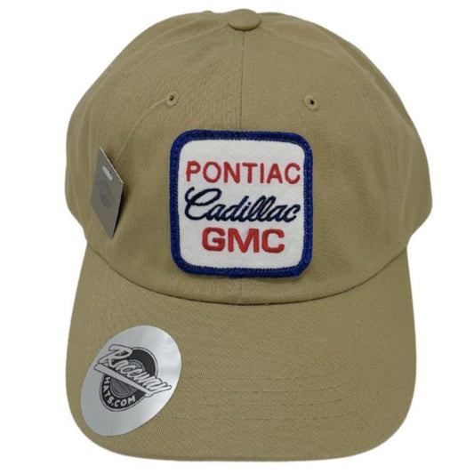 Vintage Pontiac Cadillac GMC Patch on New Yupoong 6245CM Dad Hat