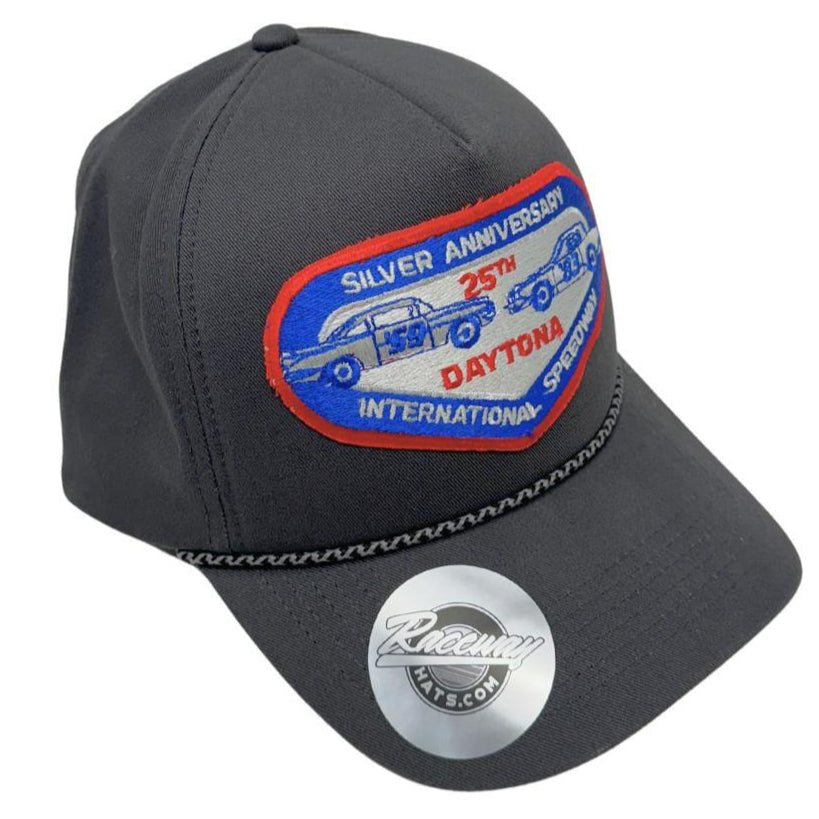 Vintage 1983 Daytona Patch Pressed on Sportsman SP1300 5-Panel Heritage Rope Hat