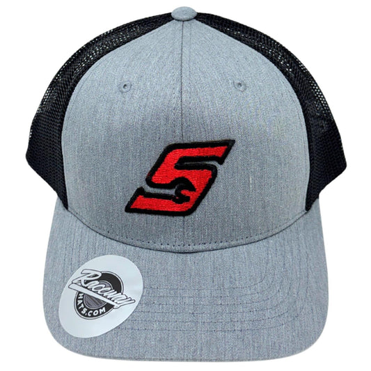 6-Panel Snapback Trucker Hat with Snap-On "S" Patch