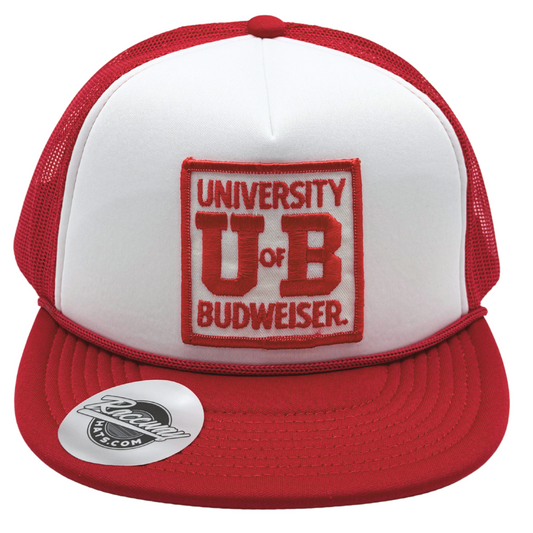 Vintage University of Budweiser Patch Trucker Hat