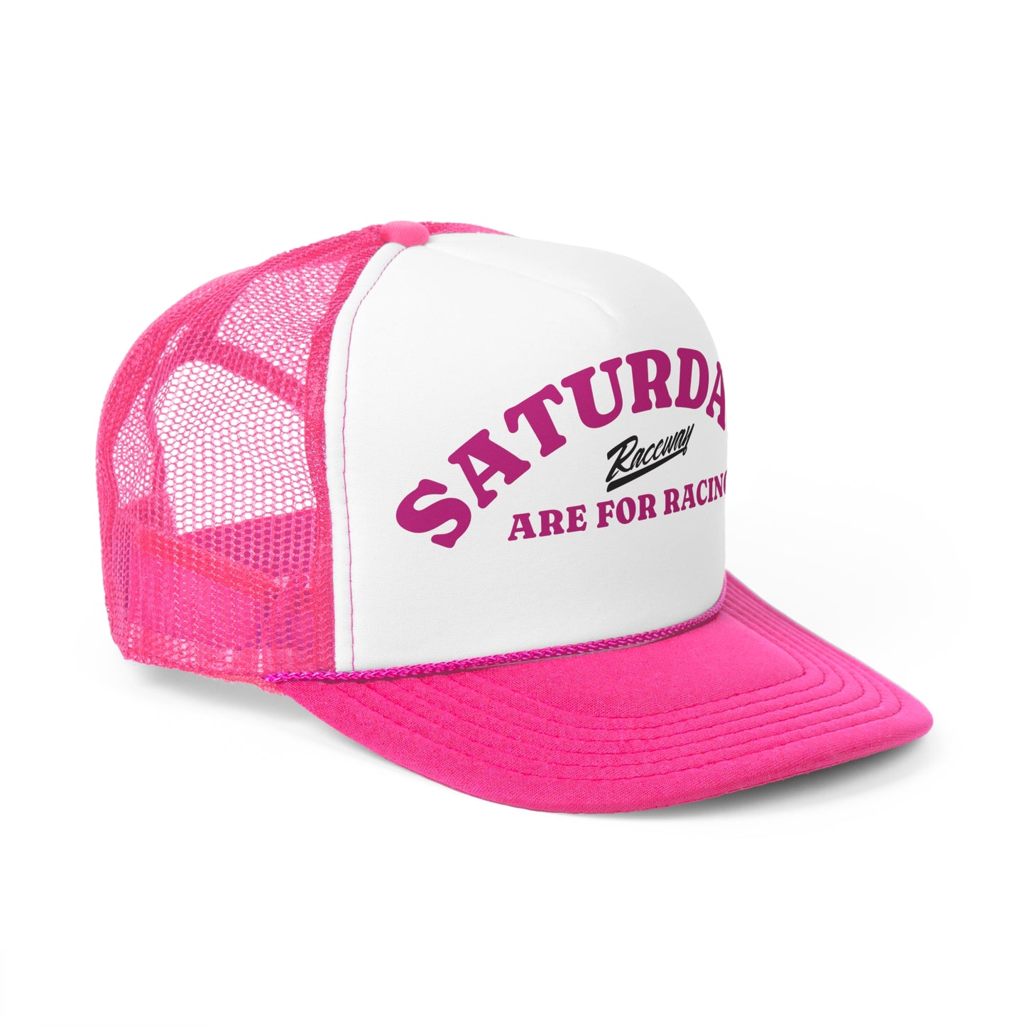 Raceway Hats 5-Panel Foam Trucker Hat - "Saturdays Are For Racing"
