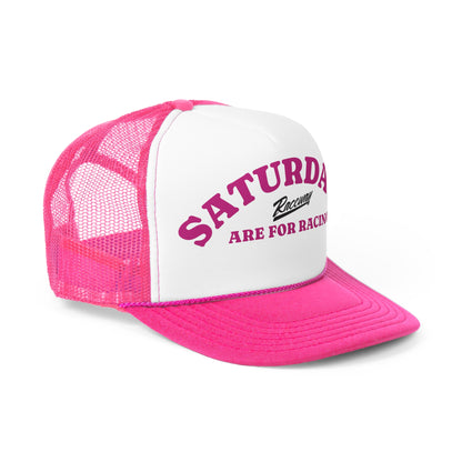 Raceway Hats 5-Panel Foam Trucker Hat - "Saturdays Are For Racing"