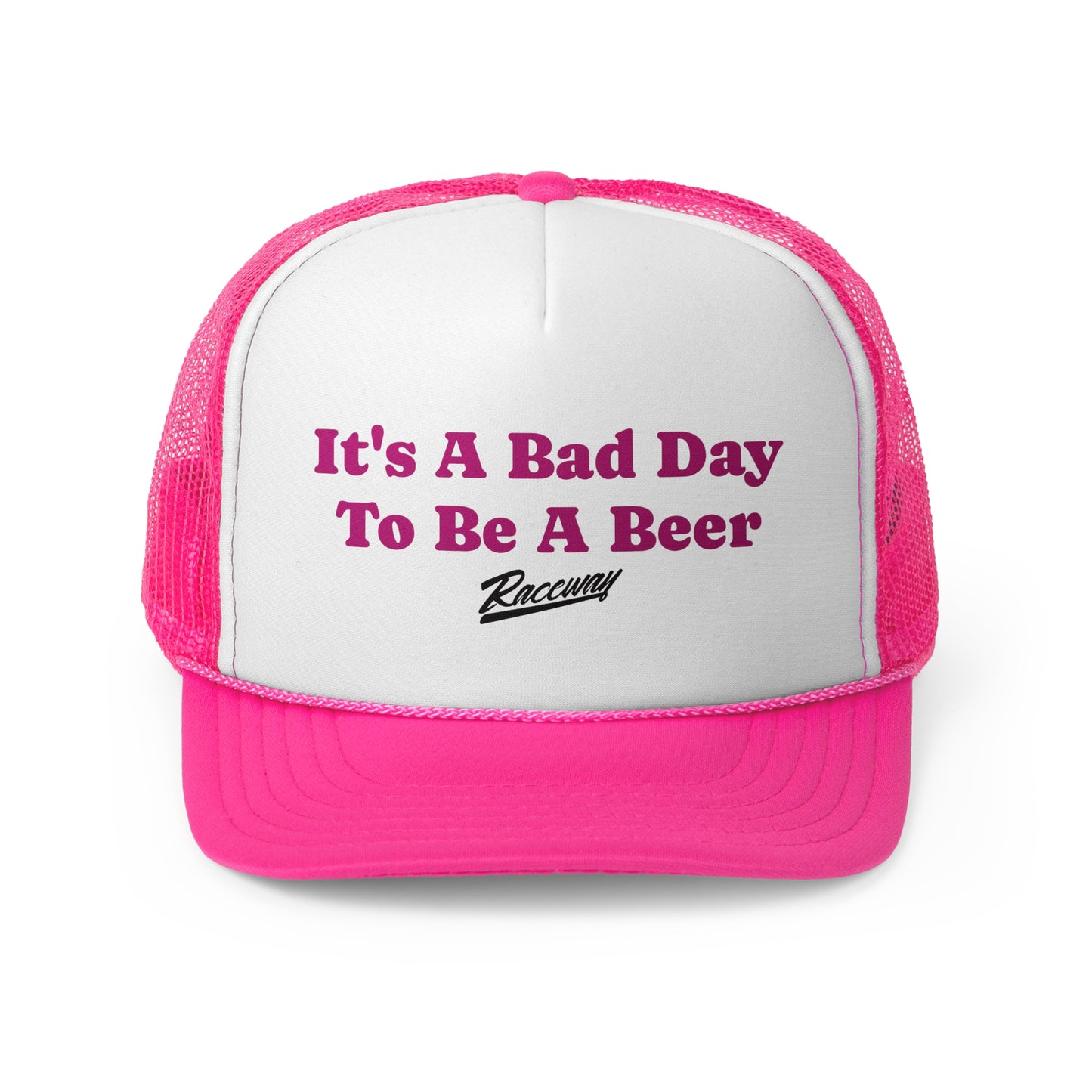 Raceway Hats 5-Panel Foam Trucker Hat - "It's a Bad Day To Be A Beer"