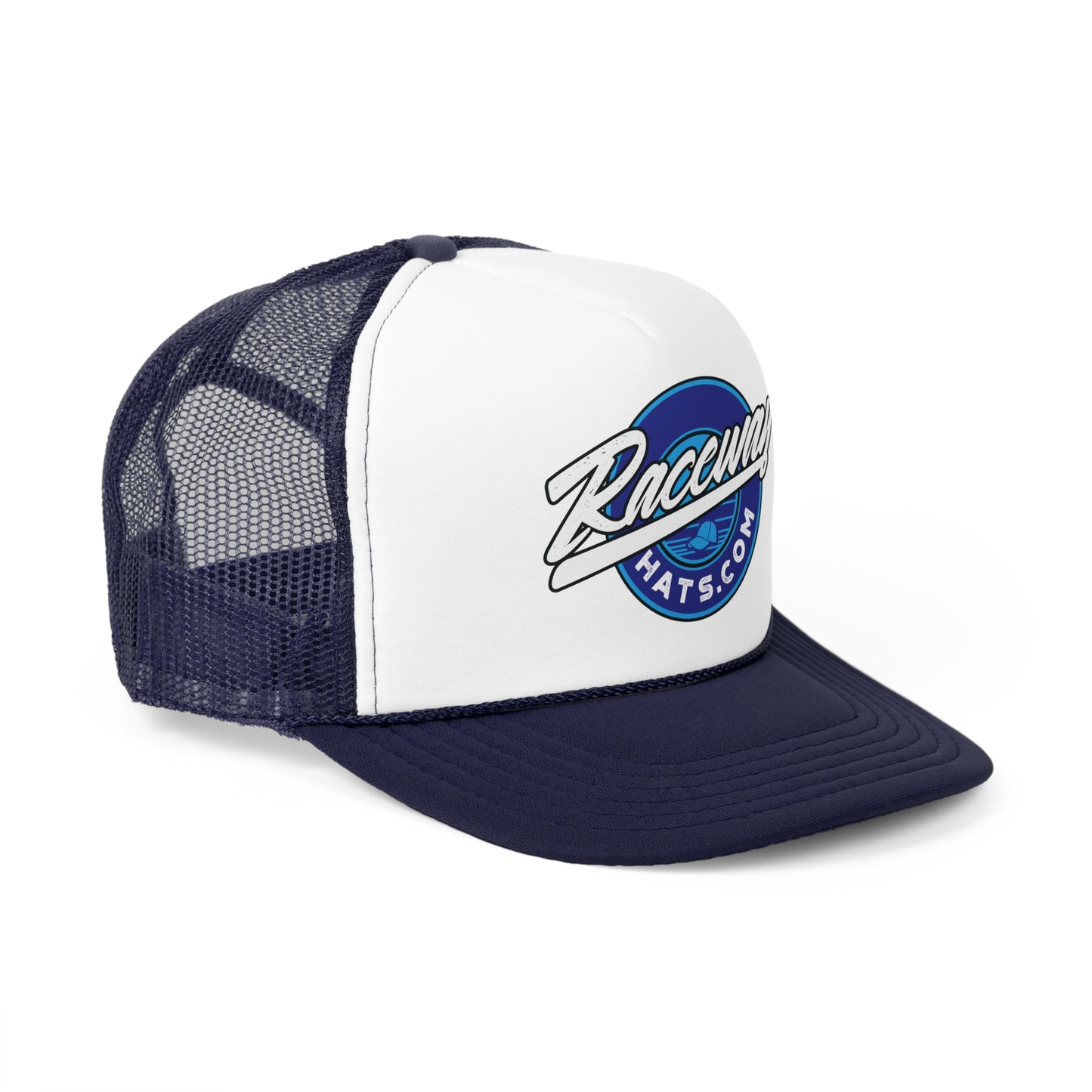 Raceway Hats 5-Panel Foam Trucker Hat - Original Blue Logo