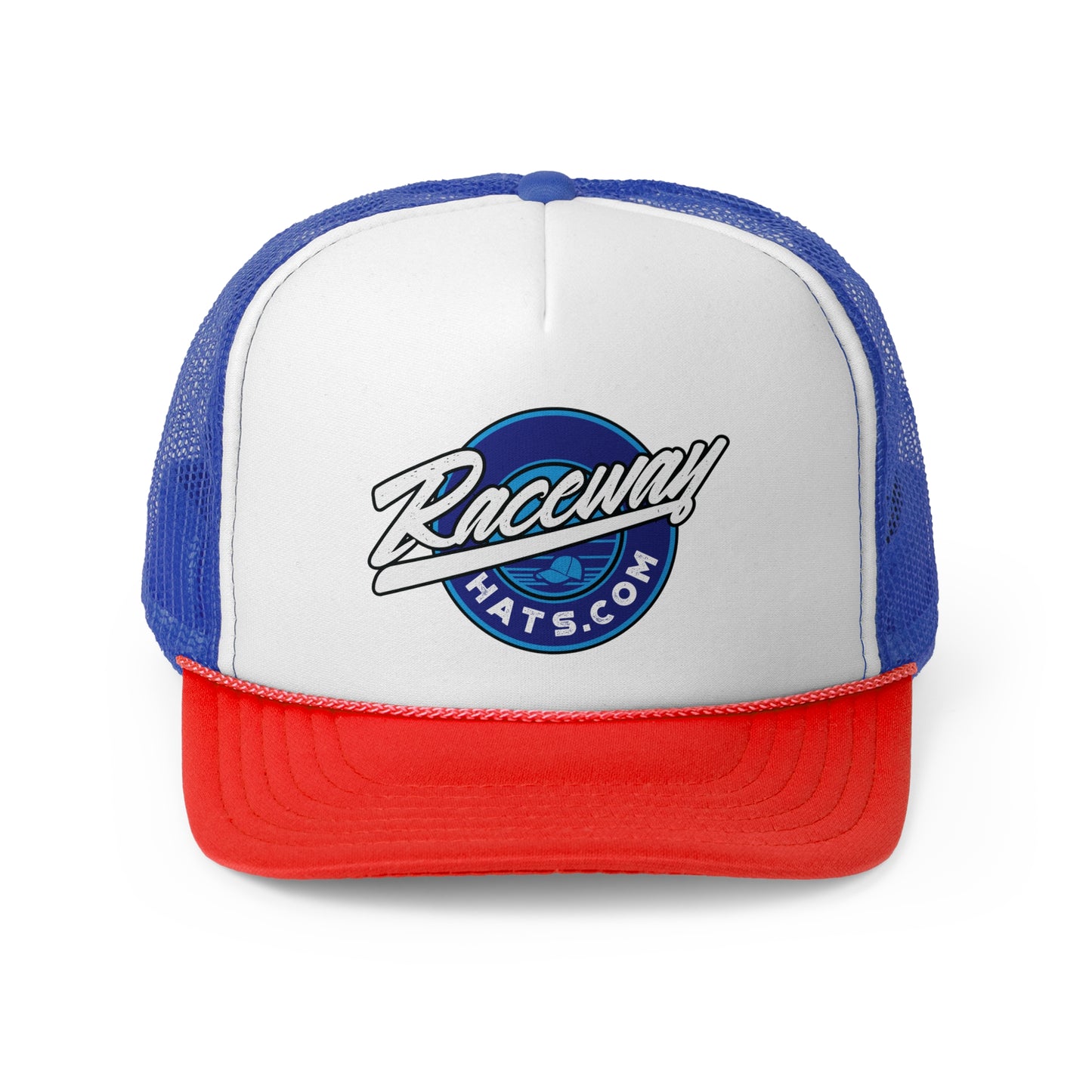 Raceway Hats 5-Panel Foam Trucker Hat - Original Blue Logo