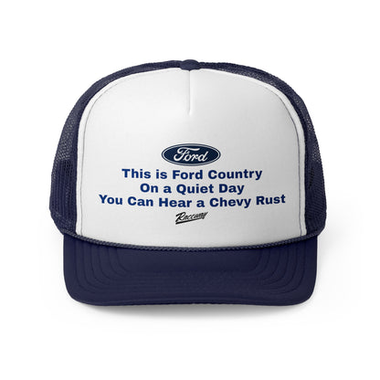 Raceway Hats 5-Panel Foam Trucker Hat - "This is Ford Country..."