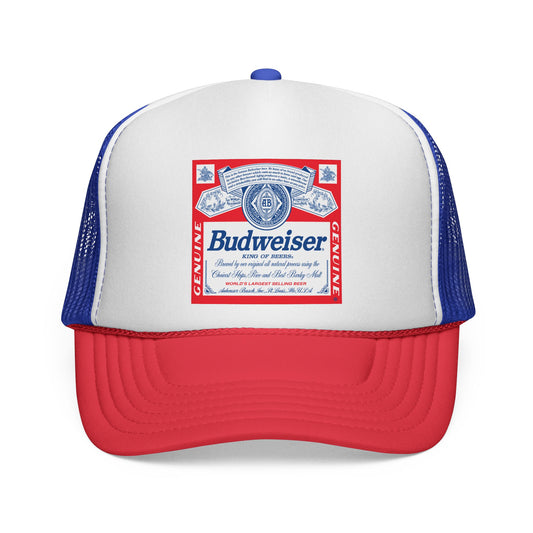Budweiser Label Trucker Hat