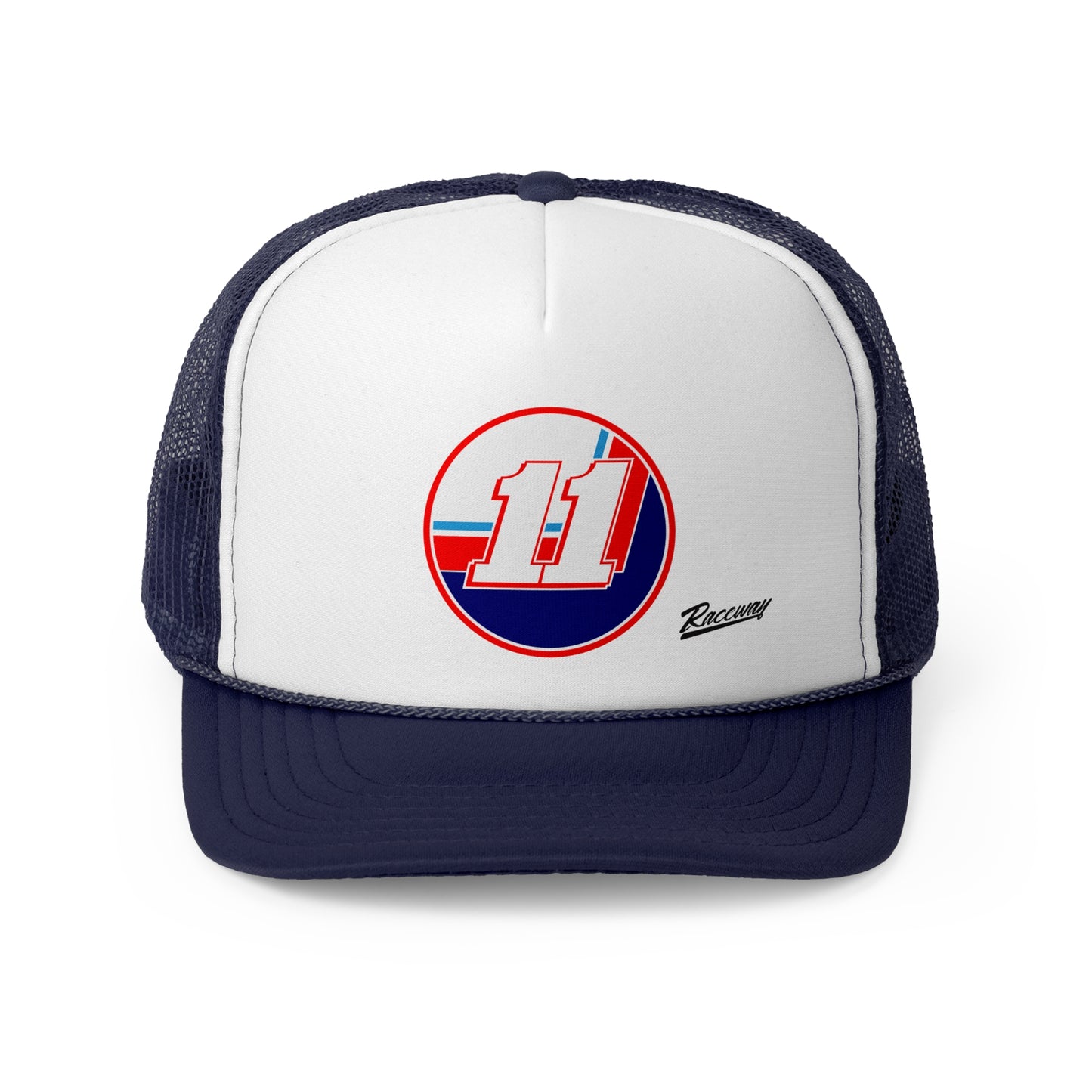 Raceway Hats 5-Panel Foam Trucker Hat - Vintage Number Series One #11