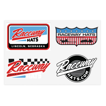 Raceway Hats Logo Decal Set - 6" x 4"
