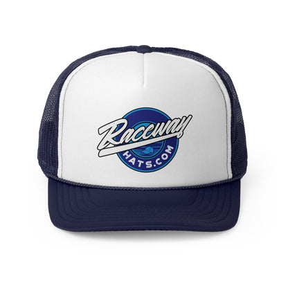 Raceway Hats 5-Panel Foam Trucker Hat - Original Blue Logo