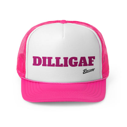 Raceway Hats 5-Panel Trucker Hat - "DILLIGAF"