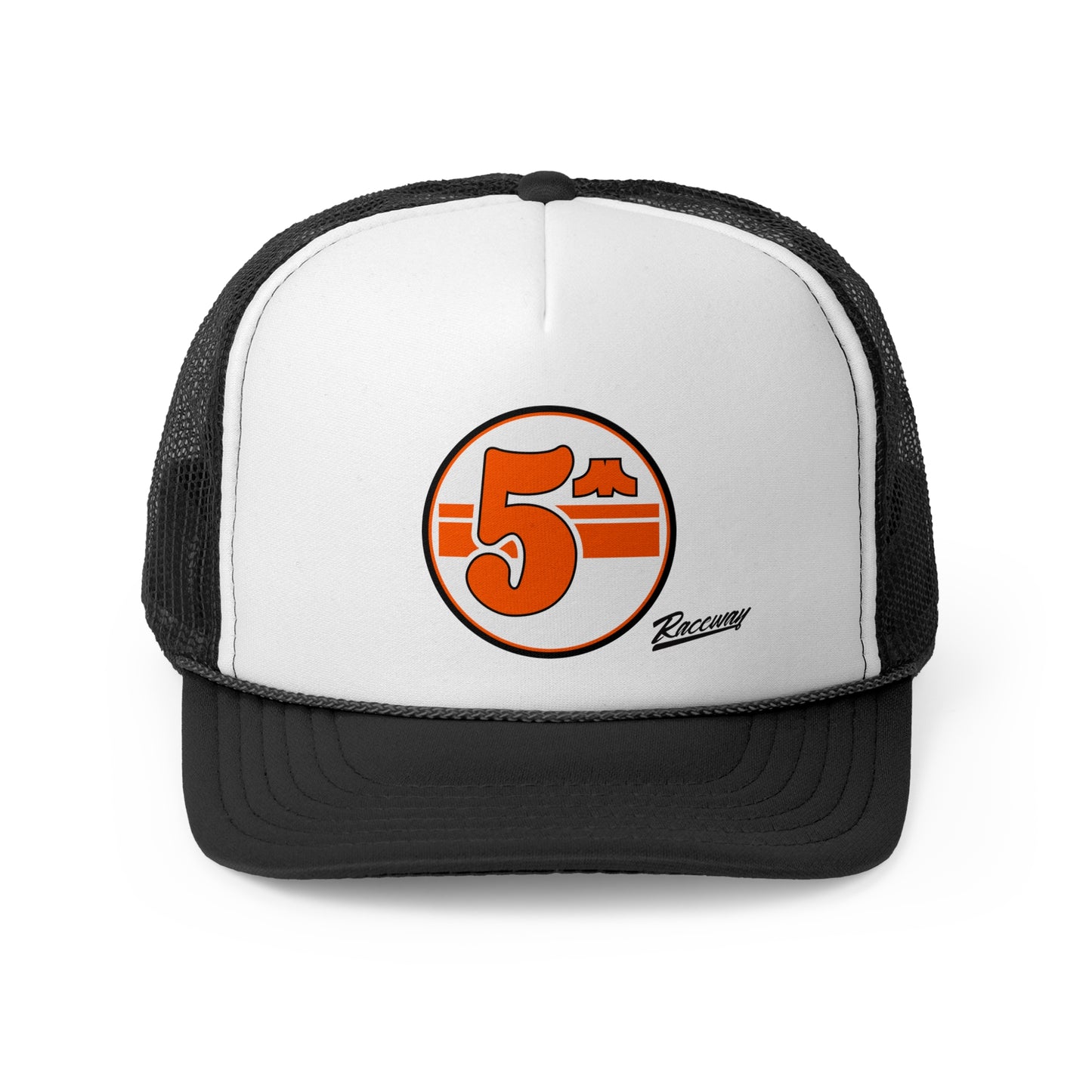 Raceway Hats 5-Panel Foam Trucker Hat - Vintage Number Series One #5M
