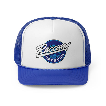 Raceway Hats 5-Panel Foam Trucker Hat - Original Blue Logo