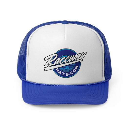 Raceway Hats 5-Panel Foam Trucker Hat - Original Blue Logo